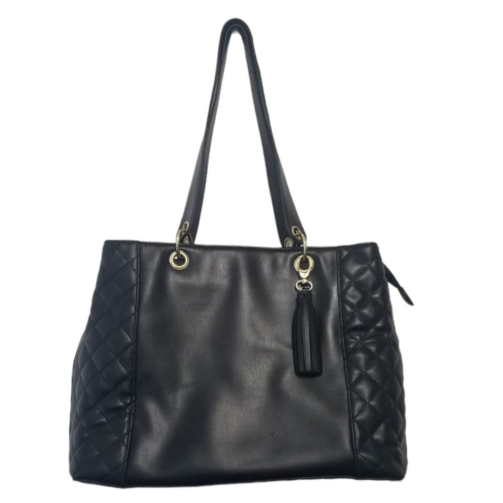 Bueno Quilted Black Tote Bag